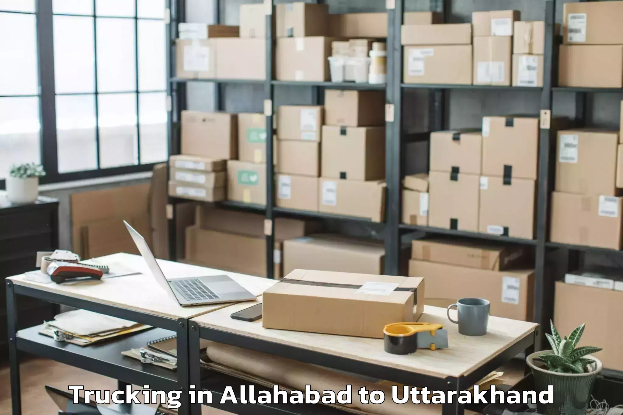 Allahabad to Thalisain Trucking